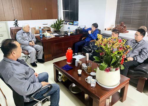 双金公司董事长及技术团队与杭电老师交流合作内容